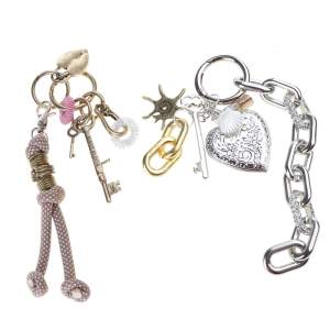 Retro Styles Heart Key Charm Craft from Sturdy Alloy Materials Great for Personalizing Bags or As Gifts for Friend