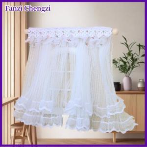 Fanzi 1 12 Dollhouse Lace Curtains Model Dollhouse Bedroom Living Room Decoration Dolls House Furniture Accessories Micro Scene Decor