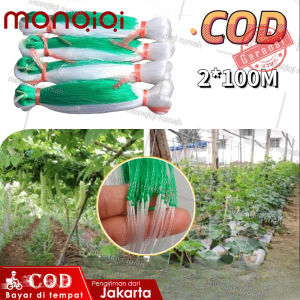 2M X 100M Jaring Rambatan Tanaman Kebun Trellis Netting Green Net Farm Climbing Net Anggur Jaring