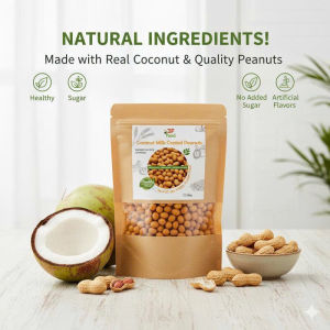 [NEW] VIETNAM COCONUT MILK COATED PEANUTS - Healthy Natural & Fresh 100g 250g 500g - 60% Off - Cash On Delivery