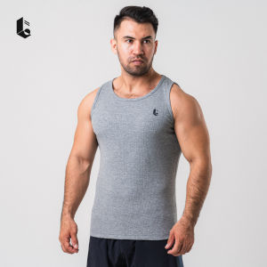 Lockerwear Tank Top Gym Fitness Kaos Pria Baju Singlet Tanpa Lengan Sleeveless Olahraga Sport Workout Katun Stretch Slim Fit