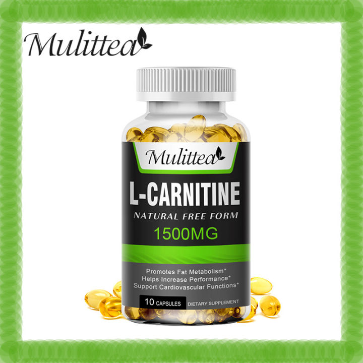 Mulittea L-Carnitine 1500 mg Keto Capsules Body Slim & Detox Fat Metabolism  Supports Natural Energy Production,Supports Memory & Focus