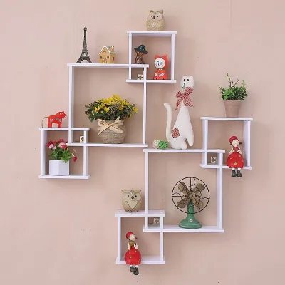Modern Simple Wall Shelf Multi - Lattice Wall Hanging Decoration Creative Wall Hanging Decoration