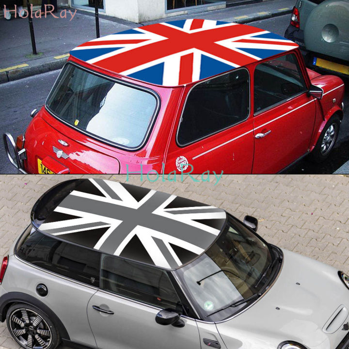 สติกเกอร์ติดบนหลังคารถยนต์แจ็คแดงยูเนี่ยนฟิล์มกันรอยสำหรับ Mini Cooper ...