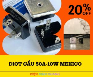 DIOT Cầu Chỉnh Lưu 50A – 1000V | Linh Kiện Điện Tử Chất Lượng