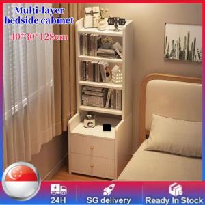 Bedside Cabinet Narrow Side Table Bedroom Small Table Nightstand Bed Side Table With Locker