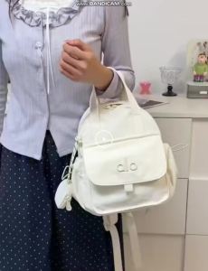 ALONylon Backpack for Women Lightweight Casual Daypack with Small Coin Pouch Multi Color Travel School Bag