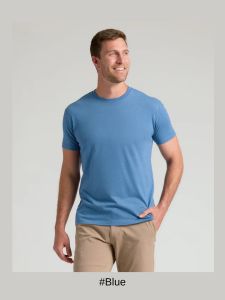 True Classic Men T-Shirts Crew Neck เสื้อยืดคอกลมคลาสสิคพรีเมี่ยม สีเทา เขียว ฟ้า