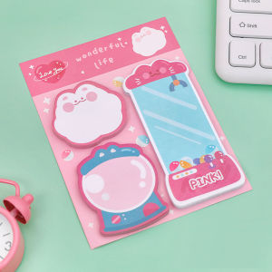 COD STICKY NOTES 3 IN 1 / STIKCY NOTE 1SET 3PCS / STICKY NOTES MOTIF IMUT / STICKY NOTES KAWAI