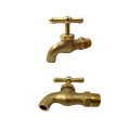 BRASS FAUCET PLAIN BIBB OR HOSE BIBB. 