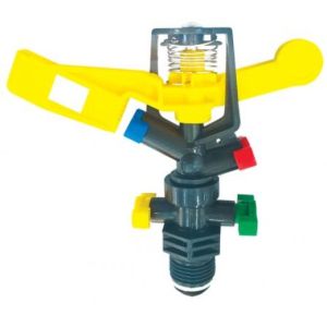 Béc tưới cánh đập chuồn chuồn 2 tia BB-389 phun mưa 360 độ kiểu Taiwan màu vàng (Model: BB-389)