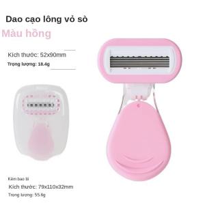 Dao cạo nữ 6 lưỡi cải tiến an toàn cho toàn thân bikini nách chân tay kèm hộp đựng tiện lợi - 5.2x9cm