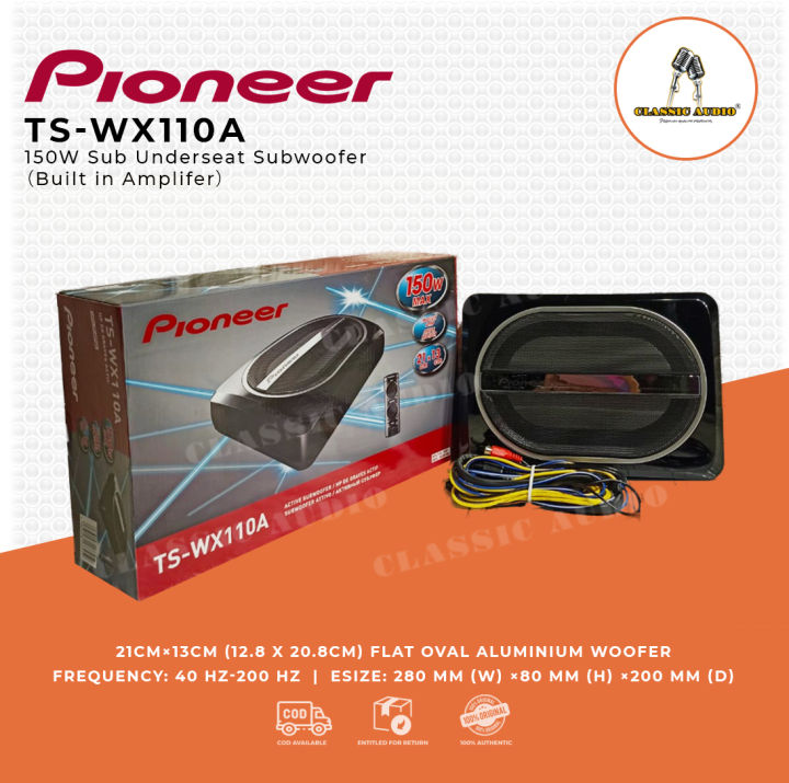 Pioneer TS-WX110A ウーファー 最大出力150W Pioneer TS-WX110A ウーファー 最大出力150W