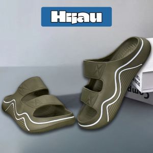 Sandal Pria Karet Anti Slip Tebal Outdoor Berkualitas Awet Kasual Ringan Sepatu Sendal Cowok Kekinian 2025 Distro Empuk Jelly