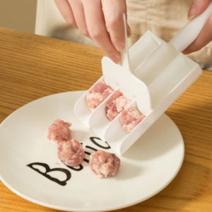 ชุดพิมพ์ลูกบอลเนื้อลูกชิ้นพลาสติกแบบเครื่องทำลูกชิ้นชุดลูกชิ้นปลาลูกชิ้นแบบโฮมเมดที่ทำลูกชิ้นเนื้อสะดวก