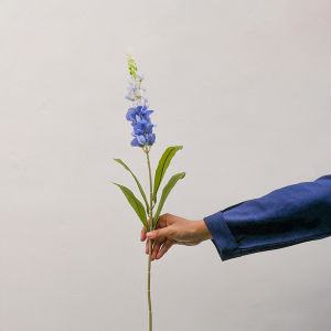 COD 1TANGKAI BUNGA HYACINTH DAUN OVAL 74CM HYACINTH DAUN GERIGI 72CM BUNGA SNAPDRAGON ARTIFICIAL PREMIUM COCOK UNTUK DEKORASI RUANG TAMU PERNIKAHAN IMPORT