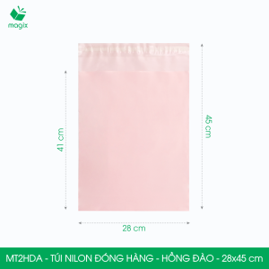 MT2HDA - 28x45 cm - 100 túi nilon đóng hàng niêm phong túi gói hàng túi niêm phong - Hồng đào