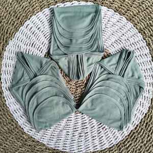 Seri Merah 12 Pcs Popok Bayi Baru Lahir Popok Ikat Kain Cuci Ulang 100% Kualitas Premium