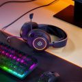 SteelSeries Arctis Nova 3 PrismSync RGB Lighting, AI Noise-Cancelling Wired Gaming Headset (61631). 