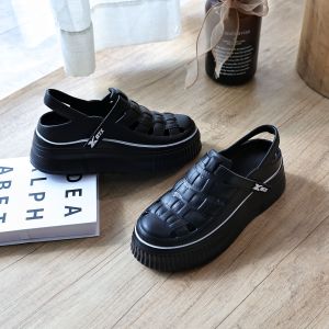 midsummer รองเท้าแตะผู้หญิงแบบสวม หุ้มหน้าเท้า ยางนิ่มใส่สบาย รองเท้าพื้นหนา 2 นิ้ว #sy171