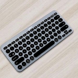 Silicone Film Keyboard Cover for Logitech K380 Wireless Colorful Soft Case Slim English Protector