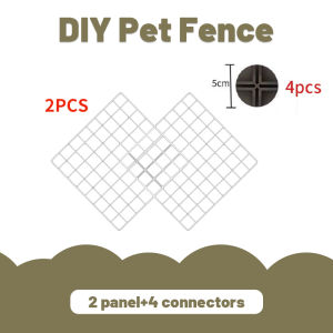 35*35CM Kandang Hewan Pagar Kandang Hamster Burung Pagar Besi DIY Kandang Hewan Peliharaan Pet Cage