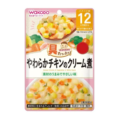 Wakodo WAKODO Food Pouch - Stewed Chicken & Vegetables in White Sauce (12 Months)