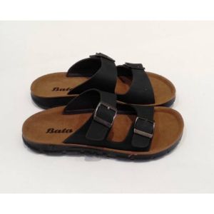 Sandal BATA SKIP Terbaru/Sandal Pria Skip Black & Brown 0riginal Bata 8714179 Bahan Kulit Sintetis