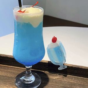 REEBO Cartoon Ice Cream Acetate Hair Claw Summer Blue Acetic Acid Shark Clip Cute All-match Juice tail Hair Clip Girl