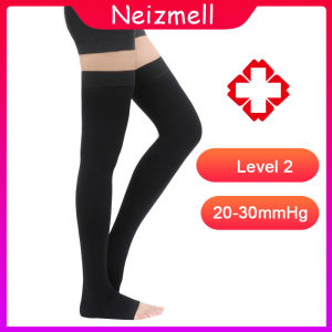 【3XL-4XL】1 Pair Medical Compression Stockings Varicose Veins 20-30mmHg Pressure Level 2 Long Stockings Socks Over Knee Thigh Socks