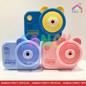 Serutan Rautan Meja Putar Fancy Karakter Anak Lucu Bentuk CAMERA BEAR 6627 Unik Lucu Murah