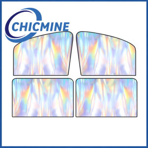 Chicmine 4Pcs Car Window Sun Shades Magnetic Baby Rear Window Shade for UV Protection Privacy Breathable Mesh Sunshade Covers Folding Curtain Most Vehicles