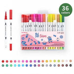 【Goodbata】36/60/80/100/120 Spidol Warna Set Spidol Brush Pen 2 Tips Spidol Set Marker Drawing Pen
