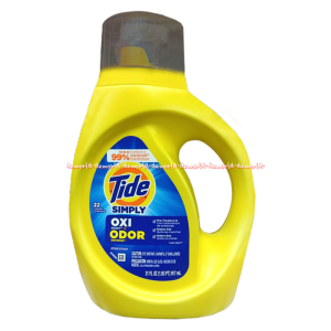 Tide Simply 917ml Simply Oxi Odor Bleach Detergent Cair Liquid Mengatasi Bau Noda Dan Memiliki Aroma Segar Baju Pakaian Putih Bewarna