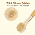 Dr.isla BY11 Toothbrush Kids Newborn Soft Brush Head Kit Dental Care Baby infant Set Silicone Baby Toothbrush New Born Baby Tongue Cleaner Silicon Gel Baby's 2 in 1. 