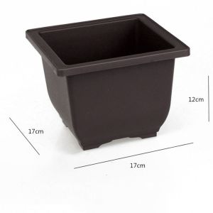 AKZDXE Garden Nursery Square Planter Plant Bowl Flower Pot Succulent Basin Bonsai