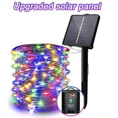 22M 200LED Solar Lights Solar Garden Light Christmas Lights Outdoor Fairy Lights LED Light String Waterproof for Christmas Garden Party Decoration Christmas Decoration