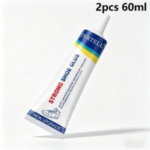 2Pcs Strong Shoes Glue Heavy Duty 60ml Waterproof Shoe Repairing Adhesive Quick Fixes Detached Soles