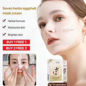 Seven white herbs eggshell mask cream Anti-acne and rejuvenating facial mask