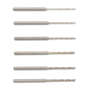 10 Pieces Portable 2.35mm Shank Mini Twist Drill Bits Set for Drilling Amber Beads and Resin with Enhances Durability