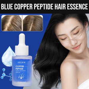 Blue Copper Peptide Hair Essence Hair Growth Serum Hair Loss Liquid Peptide Treatment Nourishes Hair Fleava Hair Growth Men And Women