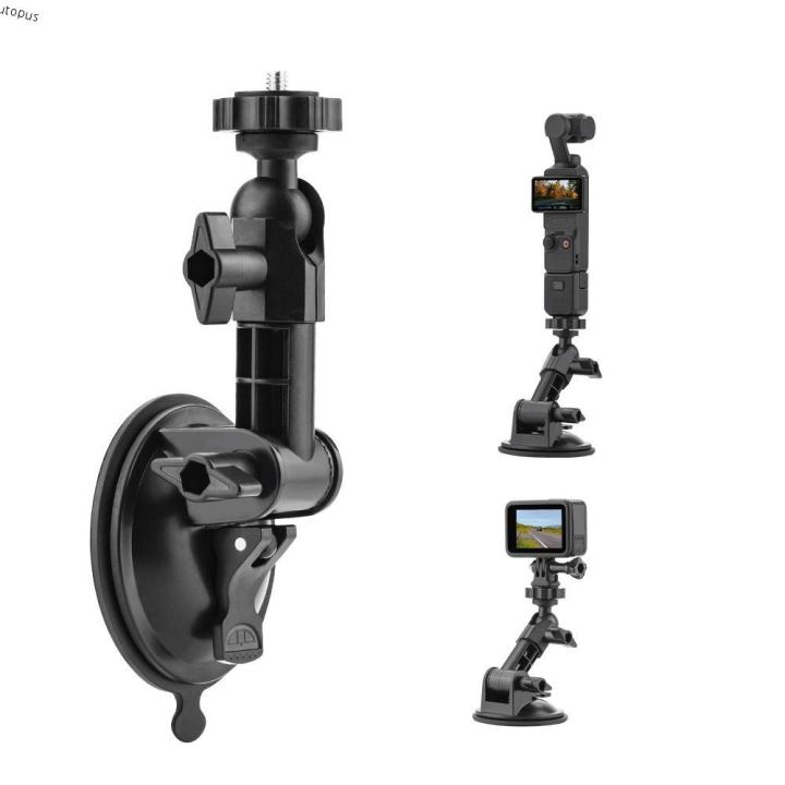 UTOPUS Adjustable Action Camera Car Mount Stable with Adapter Car Suction  Cup Holder Suction Cup Gimbal Car Bracket for DJI Osmo Pocket Action