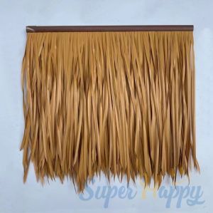 หลังคาหญ้าเทียม(0.5เมตร*50CM) ม้วนหญ้าเทียมพลาสติก ไม่หน่วงไฟ สําหรับตกแต่งร้านค้า คาเฟ่ โรงแรม กลางแจ้ง หลังคาฟางเทียม