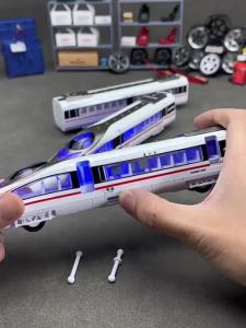 2025 DDDF High-Speed Train Model Toy Magnetic Absorption Alloy Metrorail Boy Harmonious High-Speed Train Set for Children Educational Play