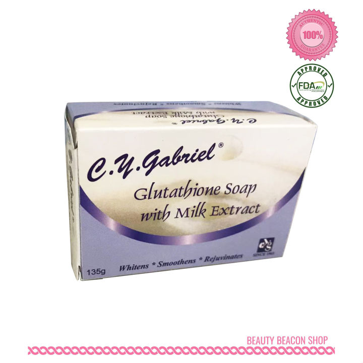 C.Y Gabriel Glutathione Soap With Milk Extract 135g Anti-Aging Whitening  Soap Moisturizing Anti-Acne Soap Brightening Skin Care Soap Normal Skin  Cleansing Soap - Lazada | Lazada PH