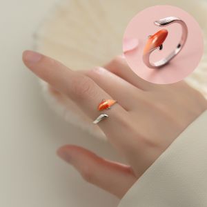 Nhẫn Mở Phong Thủy Cá Koi Phong cách Retro