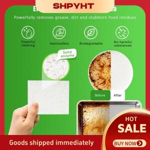 SHPYHT✨ 30 100pcs Dishwasher Cleaner Oil Dirt Removal Deodorizer Cleaning Tablet Machines Bowls Kitchen Tool Dishwashing Detergent Sheet