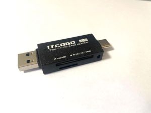SD Card Reader USB 3.0 Type-C TF-SD Card Reader OTG Adapter Mini USB 3.0 Smart Memory Card Reader
