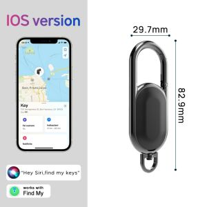 IOS Keychain Tracker   Find My Precise Location Upgrade Location Chip   Ultra-low Power Consumption Ultra-long Standby Time Anti-loss Alarm