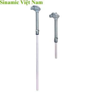 Can nhiệt Type S bọc sứ 0~1800°C dài 30cm 60cm chống ăn mòn. Cảm biến nhiệt bền đẹp